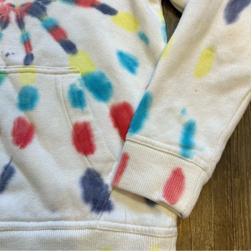 Kids DSG Tye Die Hoodie Blue/Red Size XS
